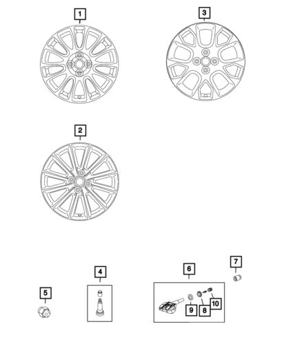 Genuine mopar tire valve stem 68313974aa