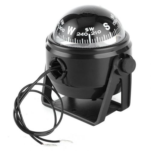 Led boat navigation compass for marine sail ship vehicle car white electronic