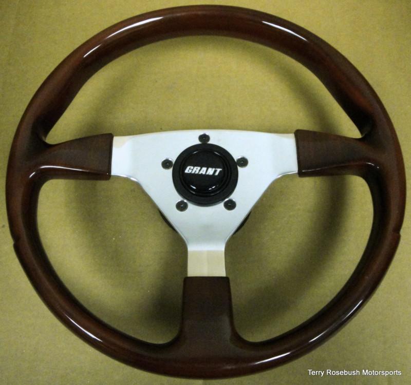 Grant new (demo) #737 mahogany steering wheel, f/x model, 13-3/4"