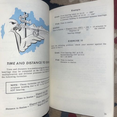 Jeppesen slide graphic computer instruction handbook aviation aircraft 1974