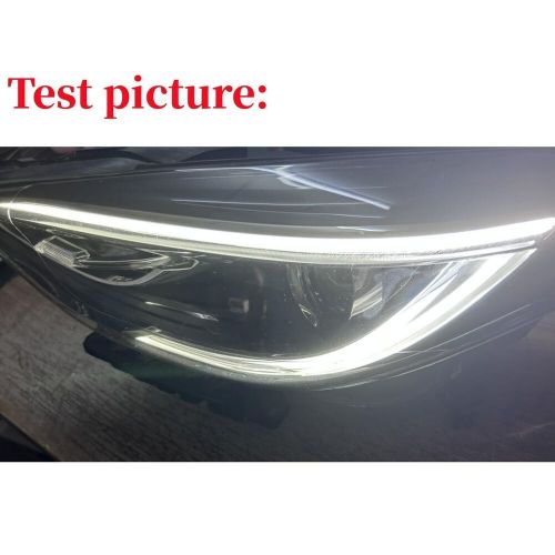 2pcs left white daytime running light led boards for infiniti qx30 q30 2017-2019