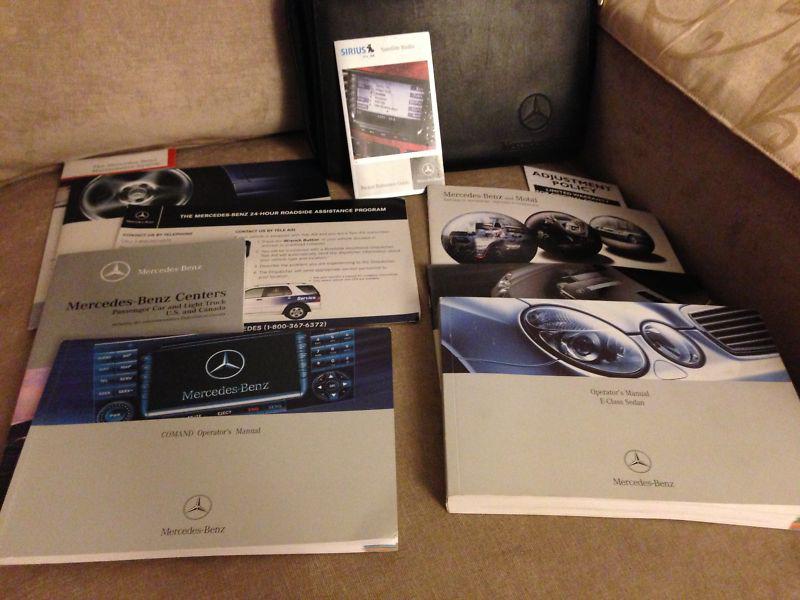 06 2006 mercedes e-class e class sedan owners manual set with navigation nav