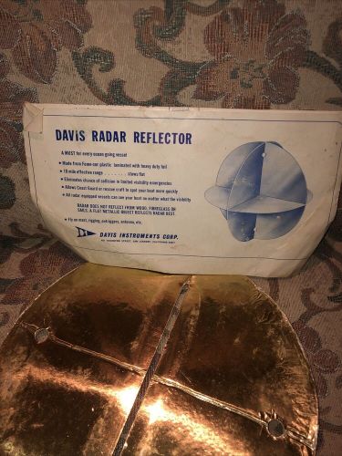 Marine boat radar reflector davis inst. echomaster, and davis radar refector