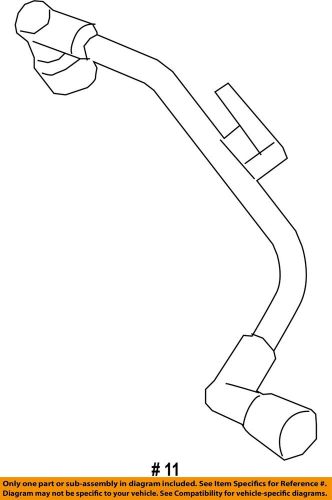 Ford oem 19-20 edge emission system emission components-crankcase tube k2gz6758c