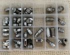 Lug nut assortment, 40 pieces, chrome, unknown sizes, nuts and a few  studs