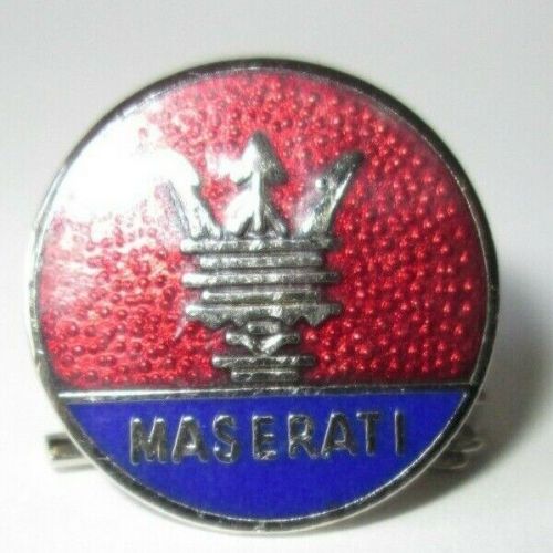 Maserati beautiful enamel tie/lapel pins with clasp and lanyard (1)