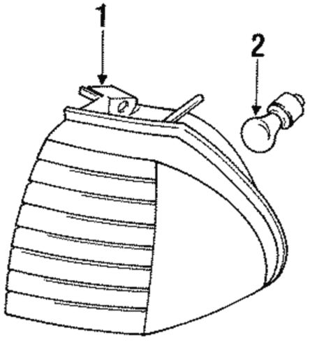 Genuine ford park lamp f23z-13201-a