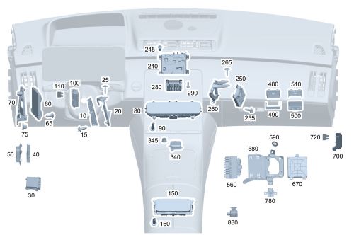 Genuine mercedes-benz multimedia con unit 297-820-62-01