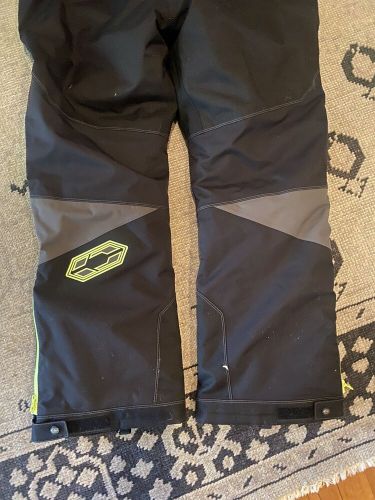 Castle x back country mens snowmobile monosuit- nwot black/hi vis/- retail $500