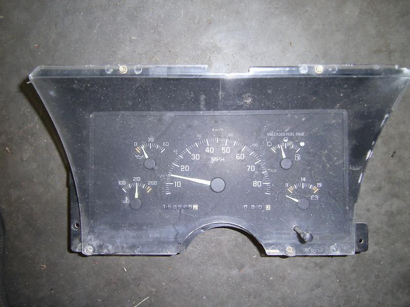 Instrument cluster - 92-94 chevy/gmc 1500-2500-3500 truck -  manual transmission