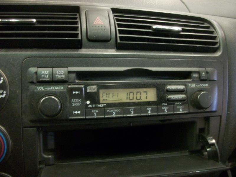 04 05 honda civic audio equipment am-fm-cd sdn exc. hybrid id 2tca