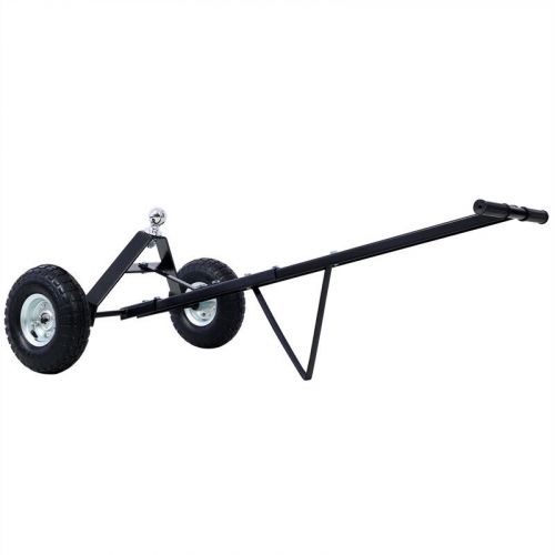 Adjustable trailer dolly with pneumatic tires 600 lb maximum capacity black us