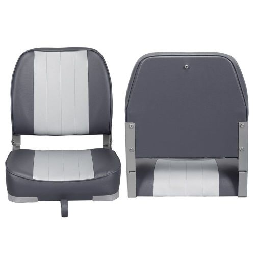 Deluxe folding marine boat seat gray/charcoal