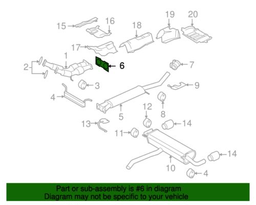 Genuine land rover exhaust gasket lr001816 lr2 3.2l petrol oem new