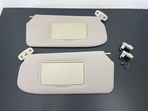 2007 - 2012 nissan sentra left right sun visor both mirrors gray pair oem read#