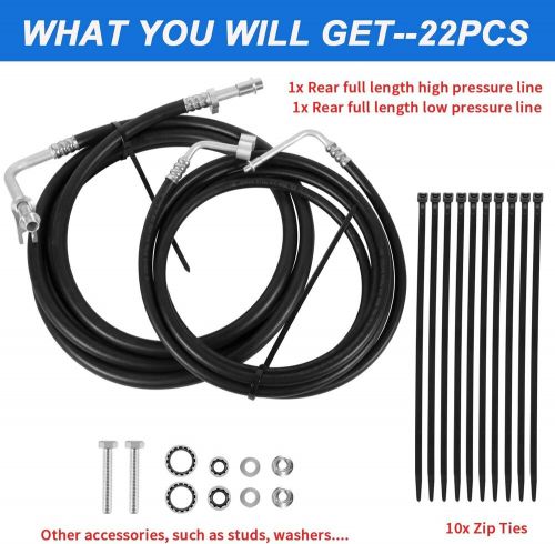 Yte33439 rear ac line set air conditioning hoses for 2007-2014 chevy tahoe,yukon