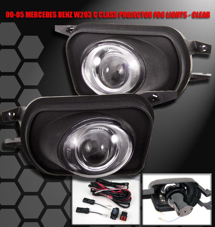 2000-2005 mercedes benz w203 projector fog lights 2001