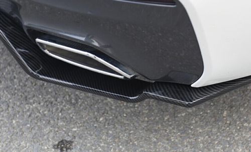 For bmw 5 series abs carbon fiber spoiler refit rear bumper diffuser lip 2018-22