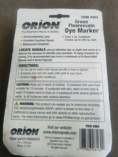 Orion signal products fluorescein dye marker, 2-pack - 984