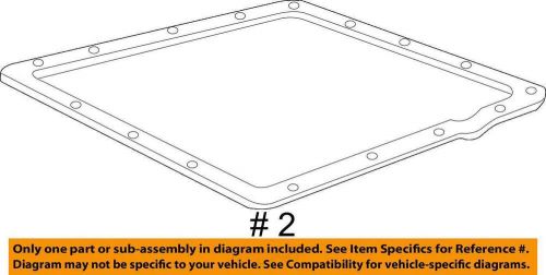 Gm oem 07-23 camaro transmission components-trans pan gasket 24226850