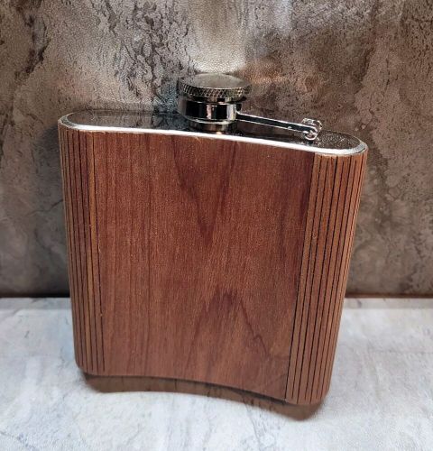 Beta motorcycle flask * new * autumn summer co. * cedar wrapped *