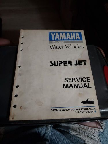 Yamaha service manual marine water vehicles super jet