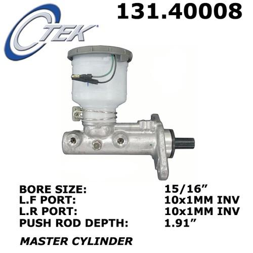 Centric 131.40008 brake master cylinder-c-tek standard brake master cylinder