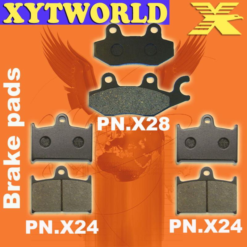 Front rear brake pads for triumph daytona 750 (3 cyl) 1992