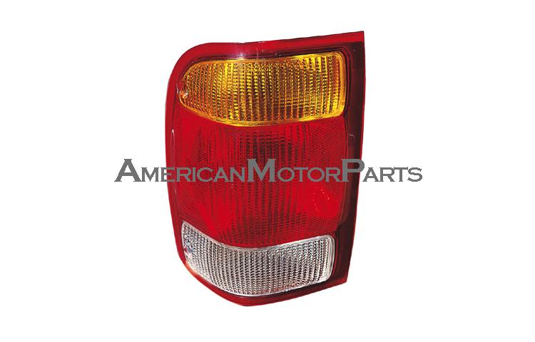 Passenger replacement red/clear/amber tail light 98-99 ford ranger f87z13404ba