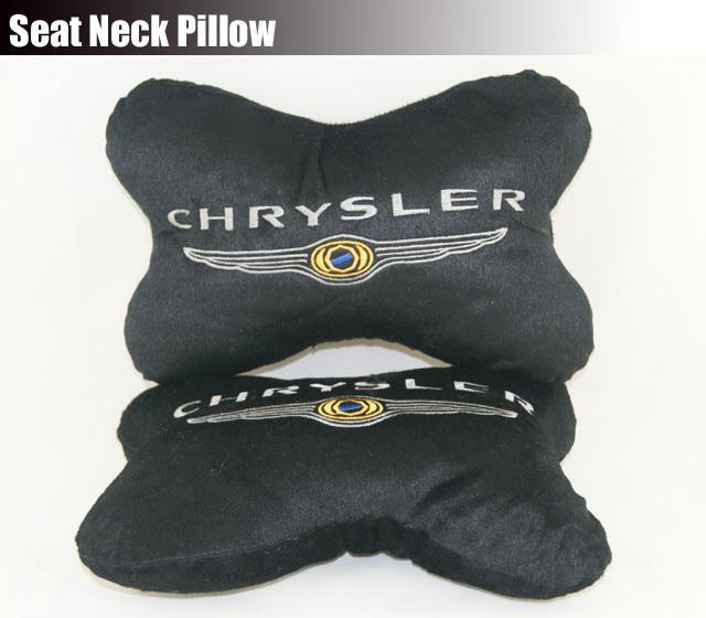 2pcs of car chrysler plush soft seat neck rest pillow cushion pads sebring aspen