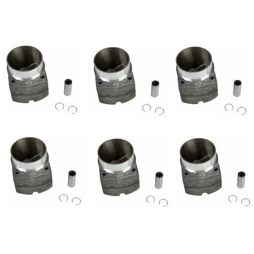 Porsche 911 930 piston and cylinder 3.3 liter 97.0 mm 7:1 compression set of 6