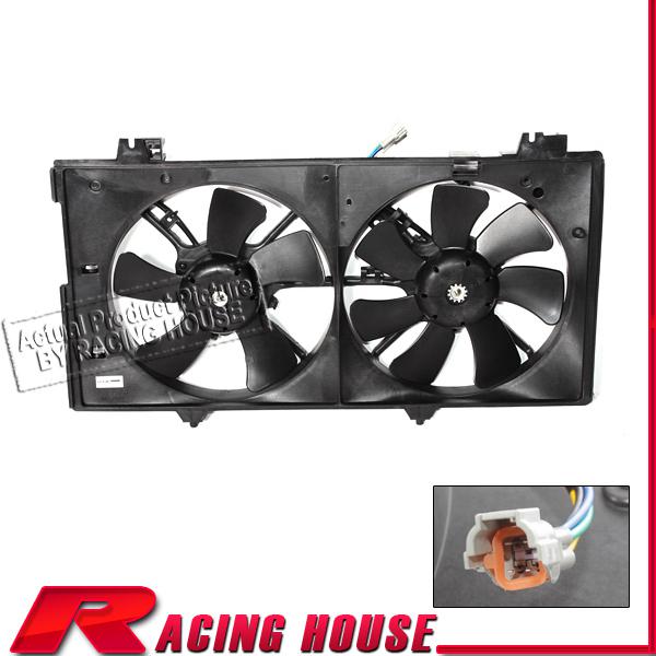 New 03-08 mazda 6 radiator a/c air conditioning condenser fan moter shroud mount