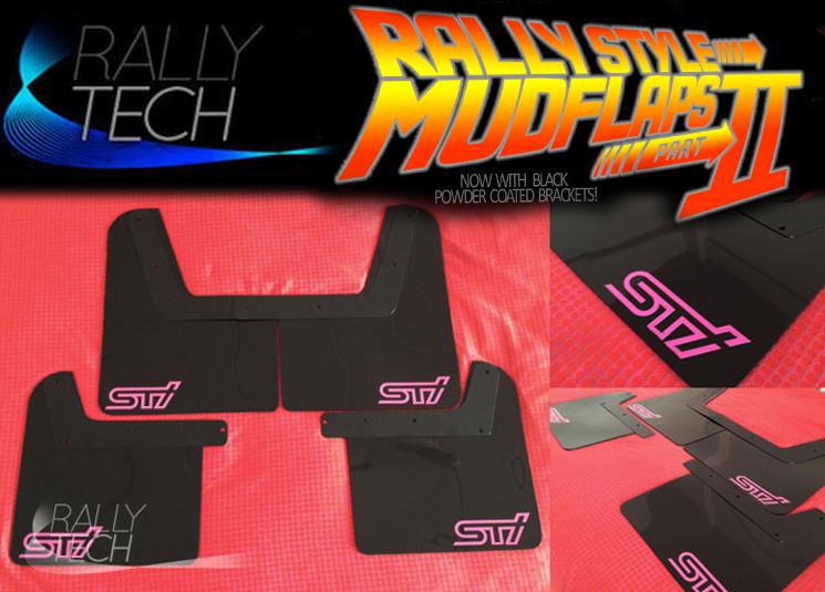 Subaru impreza rally tech mudflaps mud flap gd wrx sti 02 03 04 05 06 07 spec c