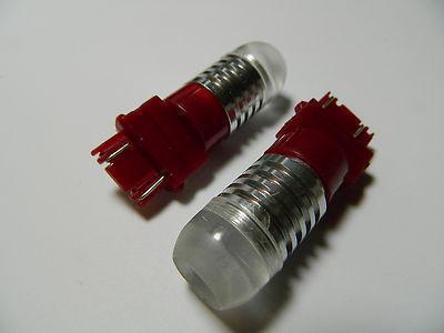 2pcs 3157 3156 t25 cree emitter 5w led tail brake stop light brilliant red #c04