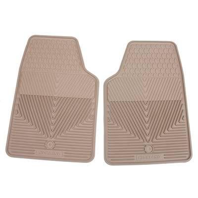 Highland 4404900 floor mats rubber tan front seat area pair