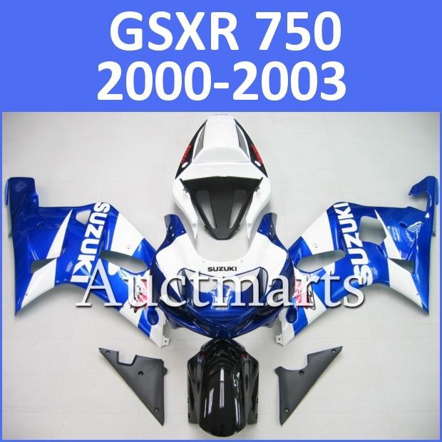 Fit suzuki 00 01 02 03 gsxr 750 gsx-r750 2000 2001 2002 2003 fairing k1 b1 d10