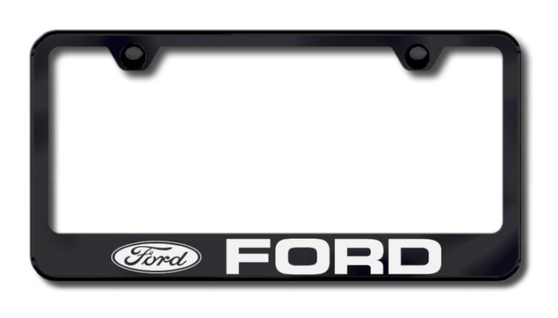 Ford laser etched license plate frame-black made in usa genuine