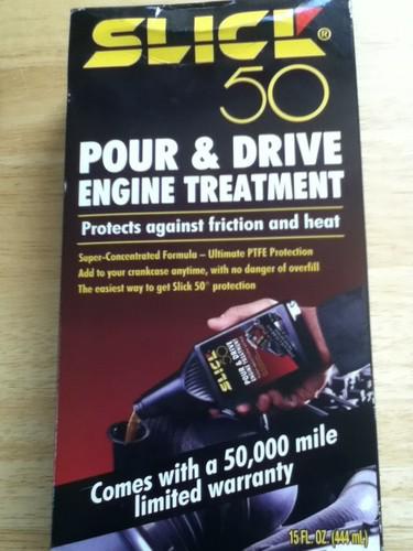 Four boxes of slick 50 pour & drive engine treatment