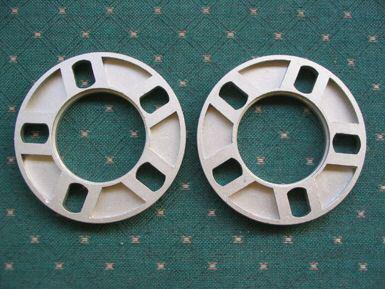 Wheel spacers 5 lug 1/2" thick 108-127mm 2pc