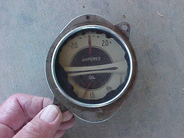 1936 chevy chevrolet oil amperes amp gauge vintage pickup 1934 1935