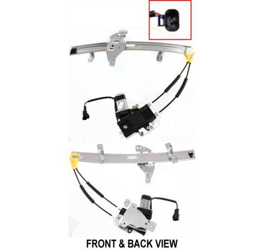 New front passengers side power window regulator with motor