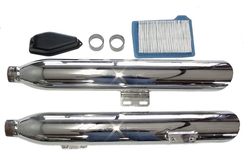 Victory motorcycle stock exhaust mufflers slash cut 2003 standard cruiser filter