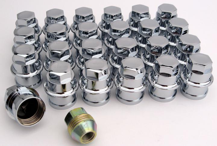 Chevy gmc truck chrome lug nut covers caps free shipping new 24 pcs