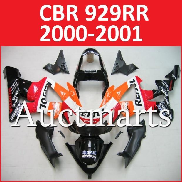 Fit honda 00 01 cbr929rr cbr 929 rr 2000 2001 fairing kit abs plastic i3 a11