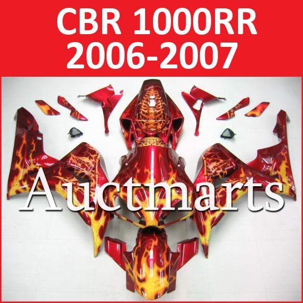 Fit honda 06 07 cbr1000rr cbr 1000 rr 2006 2007 fairing kit abs plastics e99 a11