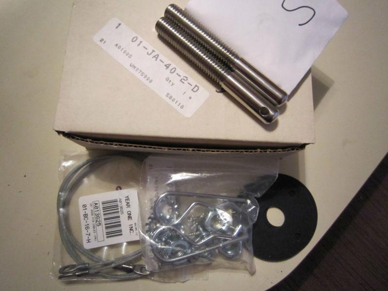 Firebird trans am pontiac 70-81 gm camaro z28 year one hood pin kit 25" cable