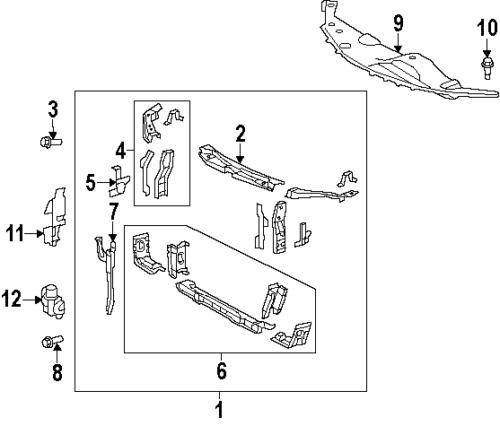 Toyota 5320806080 genuine oem factory original latch support