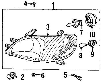 Toyota 8115052190 genuine oem factory original composite assy