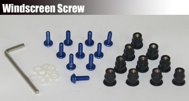 10 x windshield windscreen bolt screw blue for suzuki gsxr 600 750 1000 hayabusa