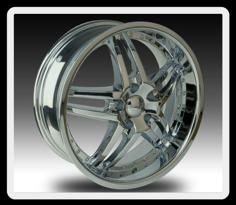 20" u2 95s-a 5x100/5.5 grand vitara xl-7 luxury pt cruiser chrome wheels rims